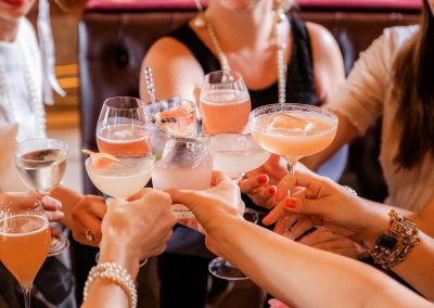 cheers at a wedding